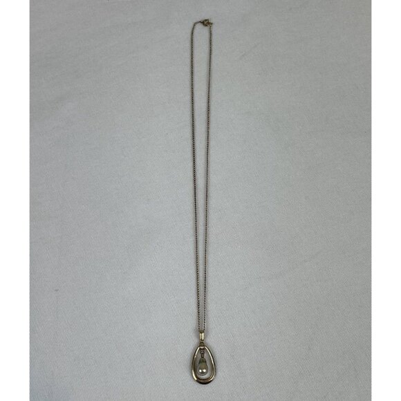 Vintage Van Del Cultured Pearl Drop Necklace 1/20 12k gold filled - Picture 2 of 8